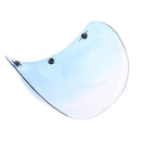 Motorcycle 3-Snap Helmet Visor Shield Flip Up Down for Harley - Blue Lens