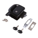 Black RV Camper Trailer Motorhome Paddle Door Lock Latch Handle Knob Deadbolt