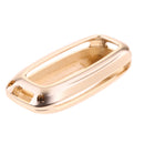 Aluminum Car Remote Key Fob Holder Case Cover with Key Chain for Nisan Venucia T90 Gold