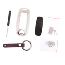 Car Remote Flip Key Cover Case Skin Protection for Nisan Venucia T90 Silver