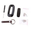 Premium Aerospace Aluminum Car Key Cover With Key Chain for Nisan Venucia T90 Grey