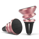 Cell Phone GPS Tablet Air Vent Magnetic Car Mount Cradle Holder Stand Rose Golden