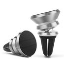 360 Degree Rotated Car Air Vent Magnetic Phone Mount Holder Bracket Silver