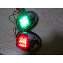1Pair Marine Boat Yacht LED Lamp DC 12V Stainless Steel IP65 Navigation Lights