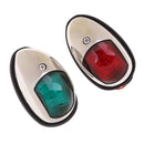 1Pair Marine Boat Yacht LED Lamp DC 12V Stainless Steel IP65 Navigation Lights