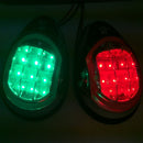 1Pair Marine Boat Yacht LED Lamp DC 12V Stainless Steel IP65 Navigation Lights