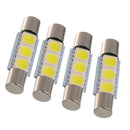4 Pieces Car Interior 29mm Festoon 5050 3SMD Cold White Dome Interior Mirror Light Bulb