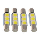 4 Pieces Car Interior 29mm Festoon 5050 3SMD Cold White Dome Interior Mirror Light Bulb