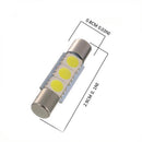 4 Pieces Car Interior 29mm Festoon 5050 3SMD Cold White Dome Interior Mirror Light Bulb