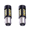 2 Pieces 1157 42SMD 2835 LED White / Amber Switchback Turn Signal light Lamp