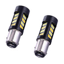 2 Pieces 1157 42SMD 2835 LED White / Amber Switchback Turn Signal light Lamp