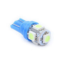 10 Pieces T10-5050-5SMD Ice Blue Festoon Dome Interior Working Reading Lights