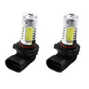 2 Piece White 9005 COB 7.5W LED Headlight Fog Light Daylight Driving Bulbs