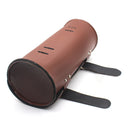 Brown PU Leather Front Fork Motorcycle 11 inch Tool Bag Organiser Pouch for Harley