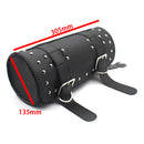 Brown PU Leather Front Fork Motorcycle 11 inch Tool Bag Organiser Pouch for Harley