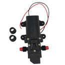 12V 60W 4.5L/min 100PSI 10mm Inlet/Outlet Diaphragm Water Self Priming Pump Car Truck Washing