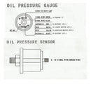 Replacement 60mm Car Oil Pressure Gauge with Sensor &Mount Bracket 0~1000KPA