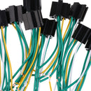 10 Pieces Car Pre Wired 5 Pin Relay Mounting Base Socket Holder 12V 24V 40Amp