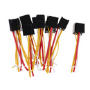 10 Pieces Car Automotive Truck 4 Pin 12V 80 Amp SPDT Relay Harness Socket