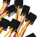 10 Pieces Car Automotive Truck 4 Pin 12V 80 Amp SPDT Relay Harness Socket