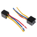 10Pcs Car Motor 12V 80A AMP Duty Relay Harness Socket 5Pin 5 Wire