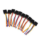 10Pcs Car Motor 12V 80A AMP Duty Relay Harness Socket 5Pin 5 Wire