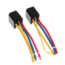 10Pcs Car Motor 12V 80A AMP Duty Relay Harness Socket 5Pin 5 Wire