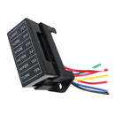 6 Way 32V Car Boat Blade Fuse Box Block Holder for Middle Size ATC ATO