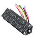 8 Way 32V Car Boat Blade Fuse Box Block Holder for Middle Size ATC ATO