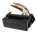 8 Way 32V Car Boat Blade Fuse Box Block Holder for Middle Size ATC ATO