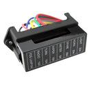 8 Way 32V Car Boat Blade Fuse Box Block Holder for Middle Size ATC ATO