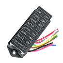 8 Way 32V Car Boat Blade Fuse Box Block Holder for Middle Size ATC ATO