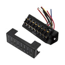 8 Way 32V Car Boat Blade Fuse Box Block Holder for Middle Size ATC ATO