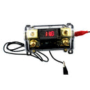 100A 2-Way Car Audio Fuse Holder Power Distribution Block With LED Display