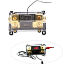 100A 2-Way Car Audio Fuse Holder Power Distribution Block With LED Display