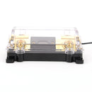 100A 2-Way Car Audio Fuse Holder Power Distribution Block With LED Display