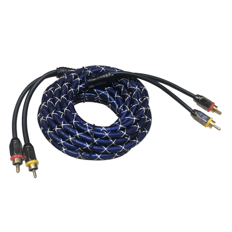 4.5m Car Audio Stereo Amplifier Speaker RCA Interconnect Cable Wire Plug