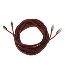 5m Car Audio Stereo Amplifier Speaker RCA Interconnect Cable Wire Coffee