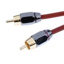 5m Car Audio Stereo Amplifier Speaker RCA Interconnect Cable Wire Coffee