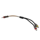 7'' inch RCA Y Splitter 1 Male to Dual Female Audio Adapter Cable Cord Wire