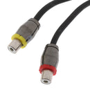 7'' inch RCA Y Splitter 1 Male to Dual Female Audio Adapter Cable Cord Wire