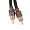 4.5m Car Audio Stereo Amplifier Speaker RCA Interconnect Cable Wire Black