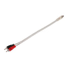 11'' RCA Audio Cable ''Y'' Adapter Splitter 1 Female Jack to 2 Male Plugs Clear