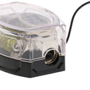 Car Digital 100A ANL Fuse Audio 2/4 AWG Gauge Fuse Holder Box Block with Clear Cover