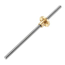 Machifit 150mm T6 Lead Screw 6mm Thread 1mm Pitch Lead Screw with Flange Copper Nut