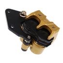 New Rear Twirling Disc Brake Pump Assembly Caliper Fit For 110cc Motorcycle-Gold