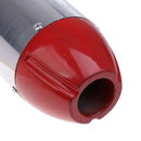 28mm/1.1 Inch Silver Tone Stainless Steel Motorcycle Exhaust Muffler Tip 250mm x 90mm