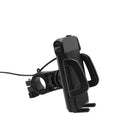 Motorcycle Bike Cell Phone GPS Handlebar Lever Mount Holder Grip USB Charger