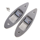 Pair Marine Boat LED Flush Side Mount Stainless Steel Bow Navigation Light