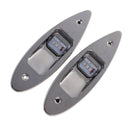 Pair Marine Boat LED Flush Side Mount Stainless Steel Bow Navigation Light